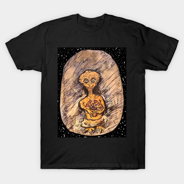 E.T. the Extra-Terrestrial going home T-Shirt by TheArtQueenOfMichigan 